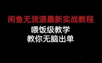 （6762期）闲鱼无货源最新实战教程，喂饭级教学，教你无脑出单