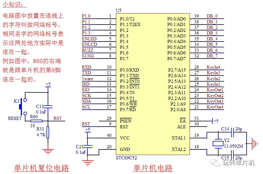 51单片机最小系统原理图-单片机最小系统