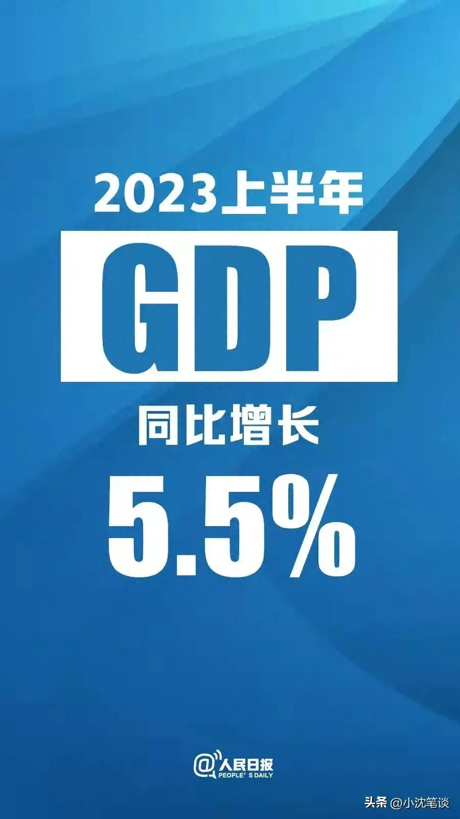 增速计算-2023年上半年GDP正式发布，增长5.5%，中美GDP占比进一步提升