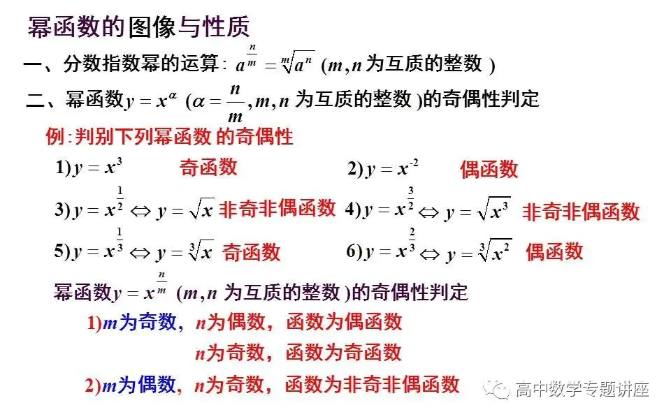 幂函数图像-幂函数的图像与性质