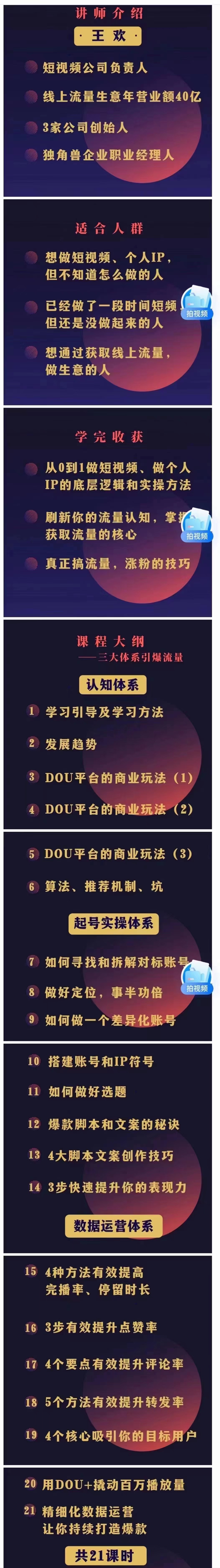 （2641期）短视频陪跑训练营：从0到1实操起号，教你持续打造爆款！