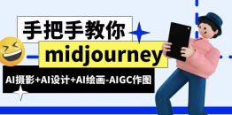 （6377期）midjourney新手入门基础，AI摄影+AI设计+AI绘画-AIGC作图（59节课时）