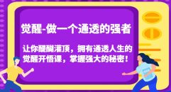 觉醒-做一个通透的强者，让你醍醐灌顶，拥有通透人生的觉醒开悟课，掌握强大的秘密！