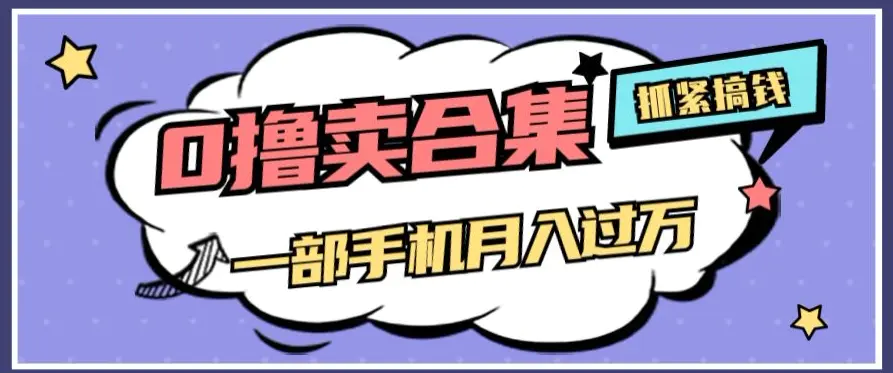 0撸项目月入过万，售卖全套ai工具合集，一单29.9元，一部手机即可【揭秘】