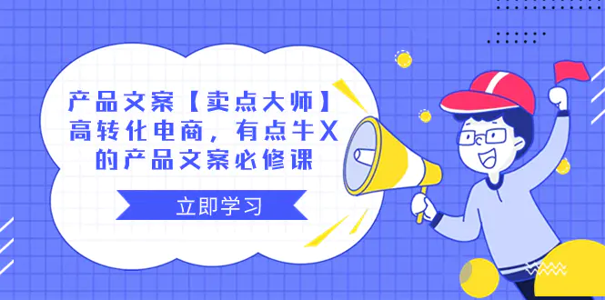 产品文案【卖点 大师】高转化电商，有点牛X的 产品文案必修课-亿创圈