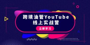 跨境油管YouTube线上营:大量实战一步步教你从理论到实操到赚钱(45节)