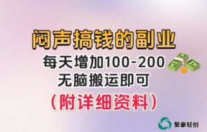 小众且稳定的长期冷门项目,无脑复制粘贴即可,日收益100-200+