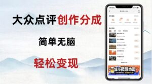 大众点评新玩法!零成本!新手也能每日轻松入袋300+!【揭秘】