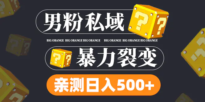 图片[1]-男粉项目，一个作品变现1000+，新渠道新玩法，一部手机实现月入过万