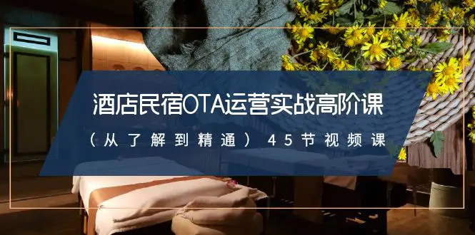 图片[1]-酒店民宿-OTA运营实战高阶课（从了解到精通）45节视频课