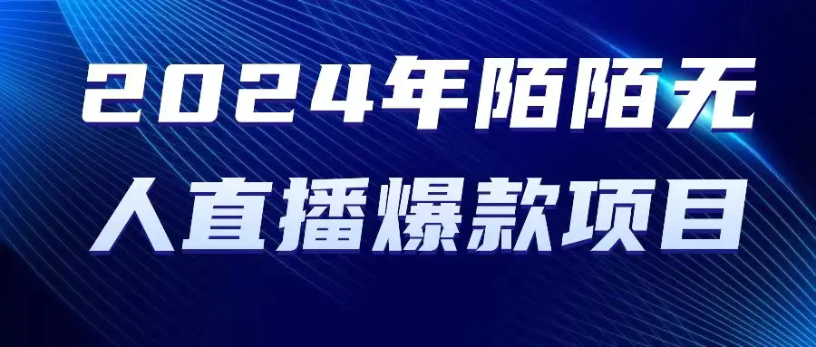 2024 年陌陌授权无人直播爆款项目