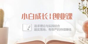小白成长|创业课:追求理论与实践结合,踏实落地,有尊严的持续赚钱-42节