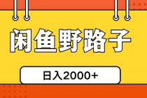 闲鱼野路子引流创业粉，日引50+单日变现四位数