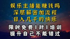 现在做娱乐主播真的还能变现吗，个位数直播间一晚上变现纯利一万多，到…