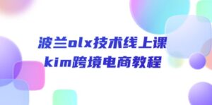 波兰olx 技术线上课,kim跨境电商教程