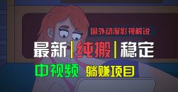 国外动漫影视解说，批量下载自动翻译，纯搬运稳定过原创，小白也能轻松…