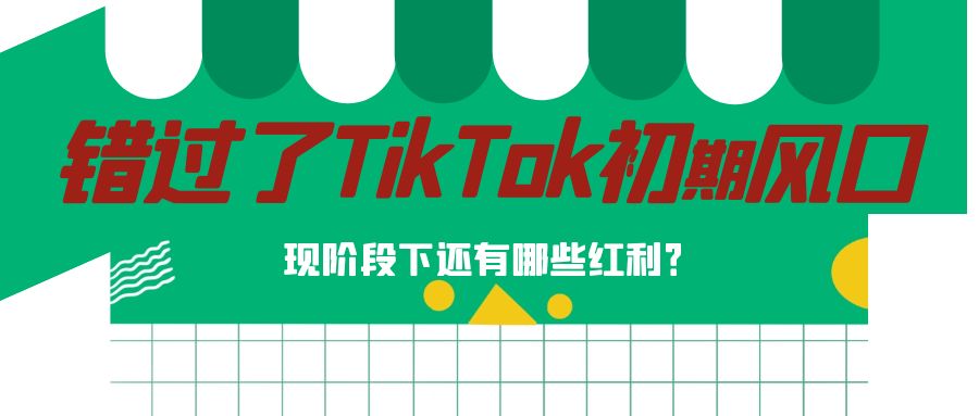 错过了TikTok市场初期风口，现阶段下还有哪些红利？【机遇与风险】