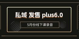 私域 发售 plus6.0【5月份线下课录音】/全域套装 sop流程包，社群发售…