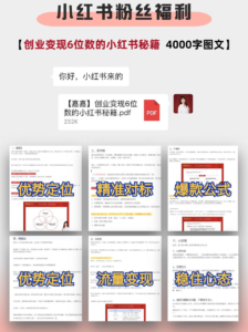 小红书的6种变现方式【新手必看】-优创圈