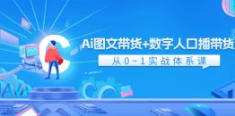 Ai 图文带货+数字人口播带货，从0~1实战体系课（43节）