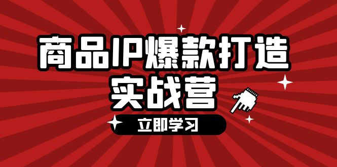 商品-IP爆款打造实战营【第四期】，手把手教你打造商品IP，爆款 不断-创富新天地