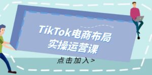 TikTok电商布局实操运营课：从新手到精通，成为TikTok带货运营高手-优创圈