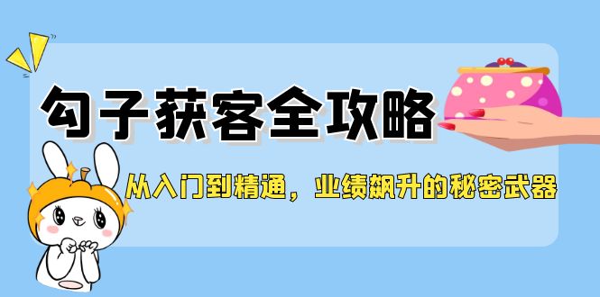 从入门到精通，勾子获客全攻略，业绩飙升的秘密武器-创富新天地