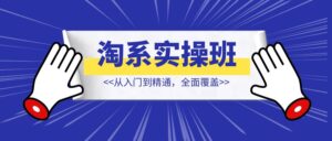 淘系实操精英班：从入门到精通，全面覆盖，一站式掌握店铺盈利秘籍-优创圈