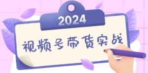2024视频号最新带货实战课：无人直播/书单号卖货/个人IP口播 (附资料素材)-优创圈