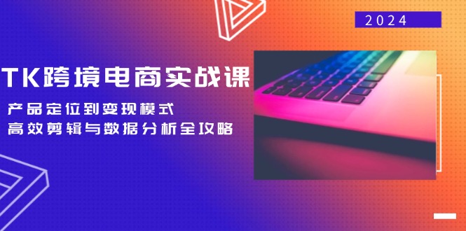 TK跨境电商实战课：产品定位到变现模式，高效剪辑与数据分析全攻略-创富新天地