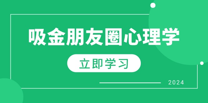 朋友圈吸金心理学：揭秘心理学原理，增加业绩，打造个人IP与行业权威-琪琪网创