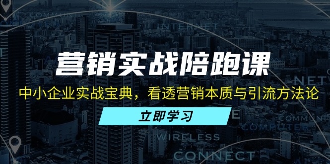 营销实战陪跑课：中小企业实战宝典，看透营销本质与引流方法论-清创圈