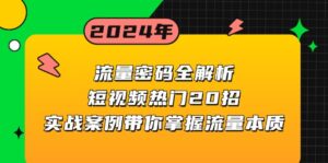 流量密码全解析:短视频热门20招,实战案例带你掌握流量本质-优创圈