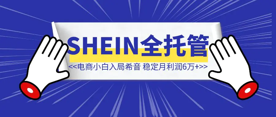 图片[1]-电商小白意外入局SHEIN全托管，小类目单店实现稳定月利润6万+，从差点回去上班到逆风翻盘-清创圈