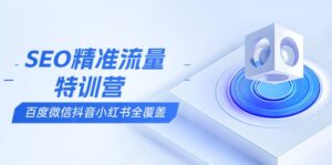 SEO精准流量特训营，百度微信抖音小红书全覆盖，带你搞懂搜索优化核心技巧-优创圈