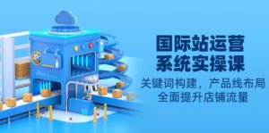 国际站运营系统实操课：关键词构建，产品线布局，全面提升店铺流量-优创圈