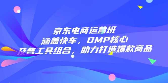 京东电商运营班：涵盖快车，DMP核心及各工具组合，助力打造爆款商品