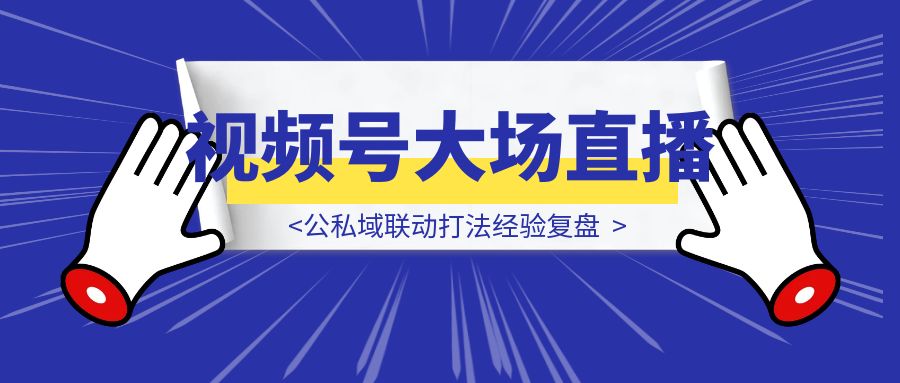 2025视频号大场直播，公私域联动打法经验复盘-创富新天地