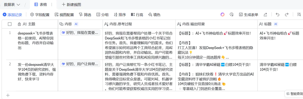 图片[3]-用Deepseek+飞书多维表格写小红书爆款笔记，你能做的事只剩躺平-伙伴笔记