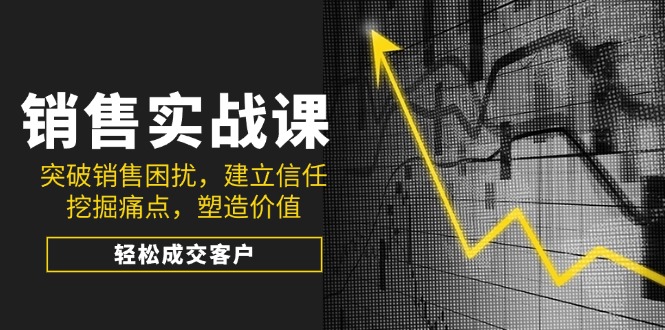 销售实战课，突破销售困扰，建立信任，挖掘痛点，塑造价值，轻松成交客户-伙伴笔记