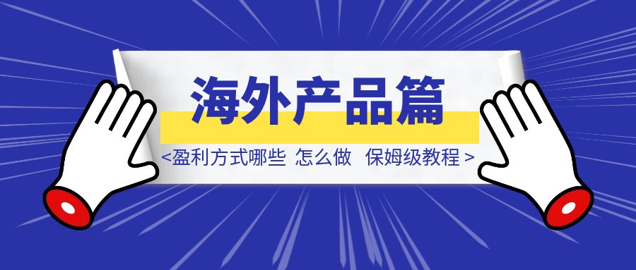 海外产品篇：盈利方式哪些？怎么做？-胜创圈