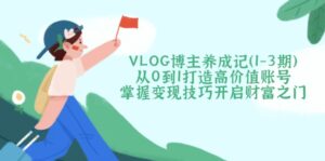 VLOG博主养成记从0到1打造高价值账号，掌握变现技巧开启财富之门-优创圈