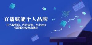 直播赋能个人品牌：IP人设塑造、内容策划、连麦运营、带货转化及复盘优化-优创圈