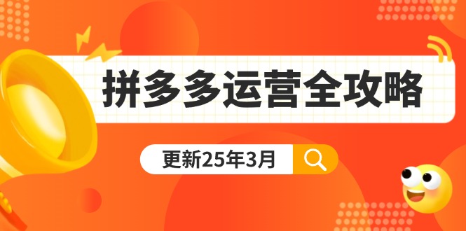 拼多多运营全攻略：从0到日销千单,爆款内功+付费推广+黑科技(更新25年3月)-云创优业