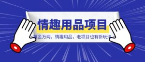 换个视角,黄金万两,情趣用品,老项目也有新玩法-优创圈
