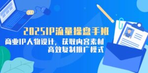 2025IP流量操盘手班，商业IP人物设计，获取内容素材，高效复制推广模式-优创圈
