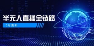 5月更新-半无人直播全链路：AI数字人+千川截流实战，女装选品与防违规…-优创圈