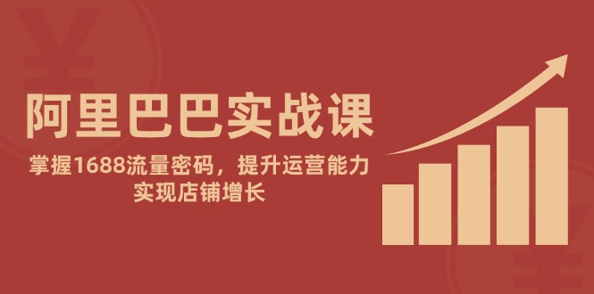 阿里巴巴实战课：掌握1688流量密码，提升运营能力，实现店铺增长-胜创圈