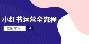 小红书运营全流程，爆款选题文案，视频制作技巧，进阶达人宝典-优创圈