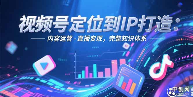 视频号定位到IP打造：账号搭建-内容运营-直播变现，完整知识体系-聚创学社